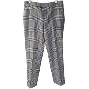 Lauren Ralph Lauren Glen Plaid Pants in black and white - sz 8P